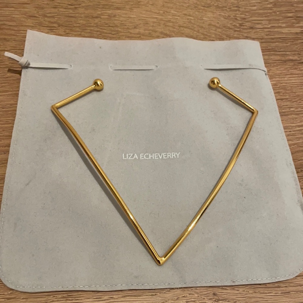 Liza Echeverry 25k gold plated necklace